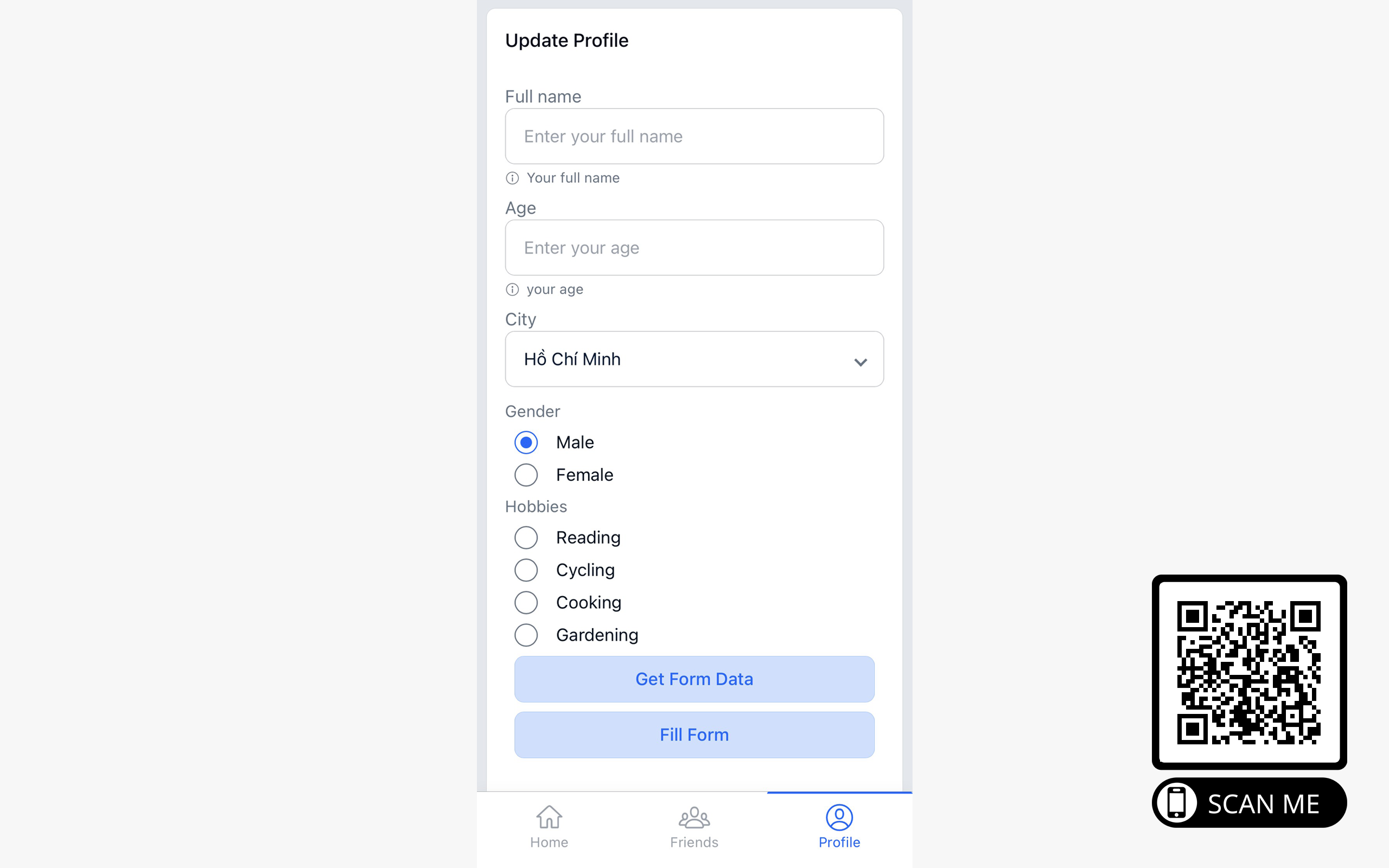 demo form