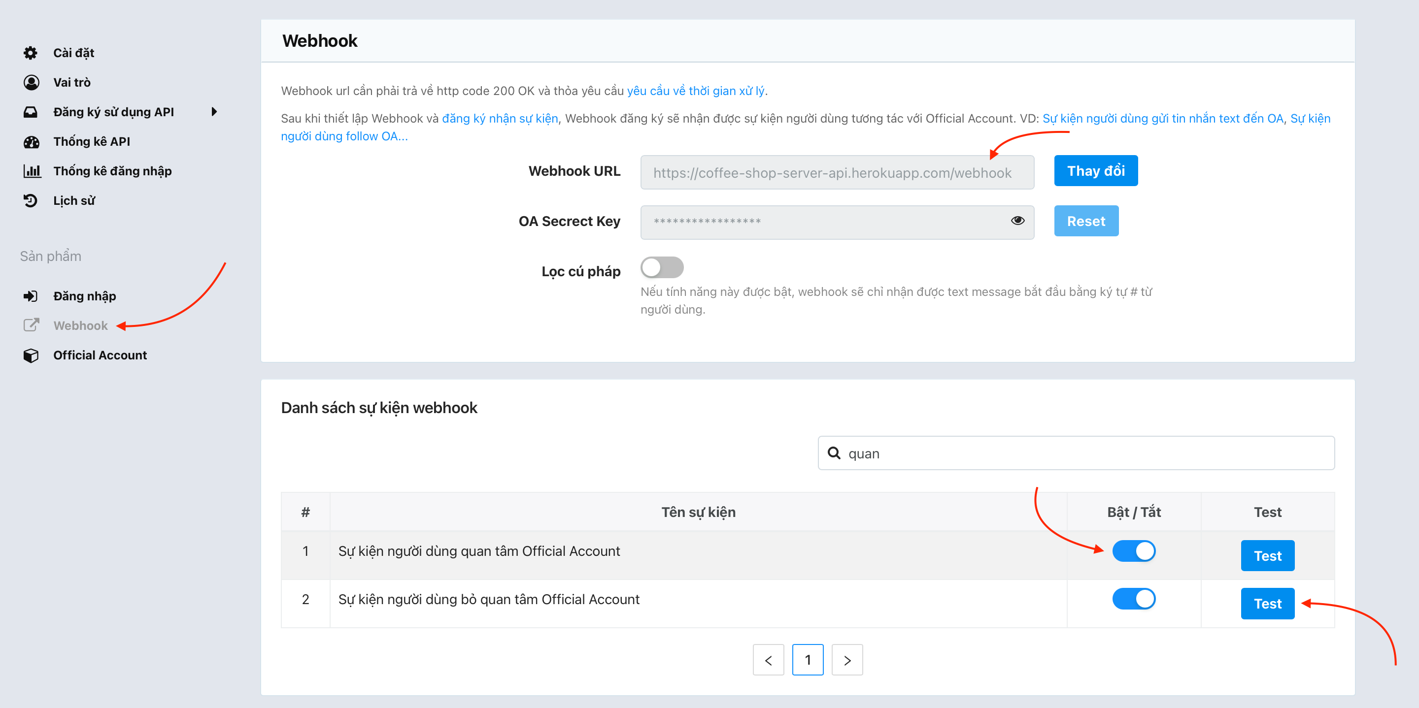 Register Webhook