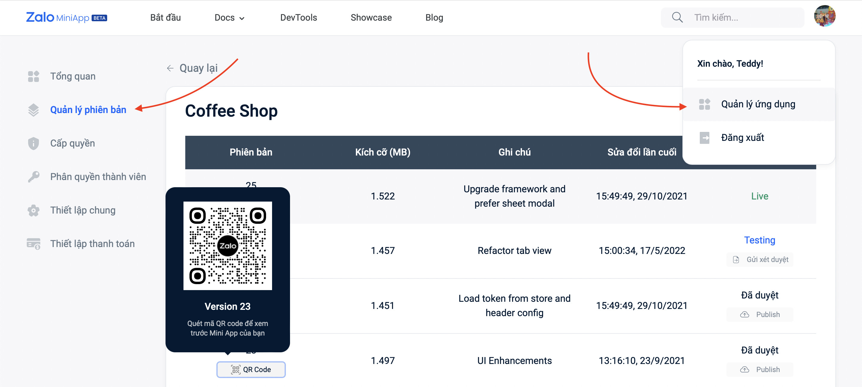 Deploy Zalo Mini App