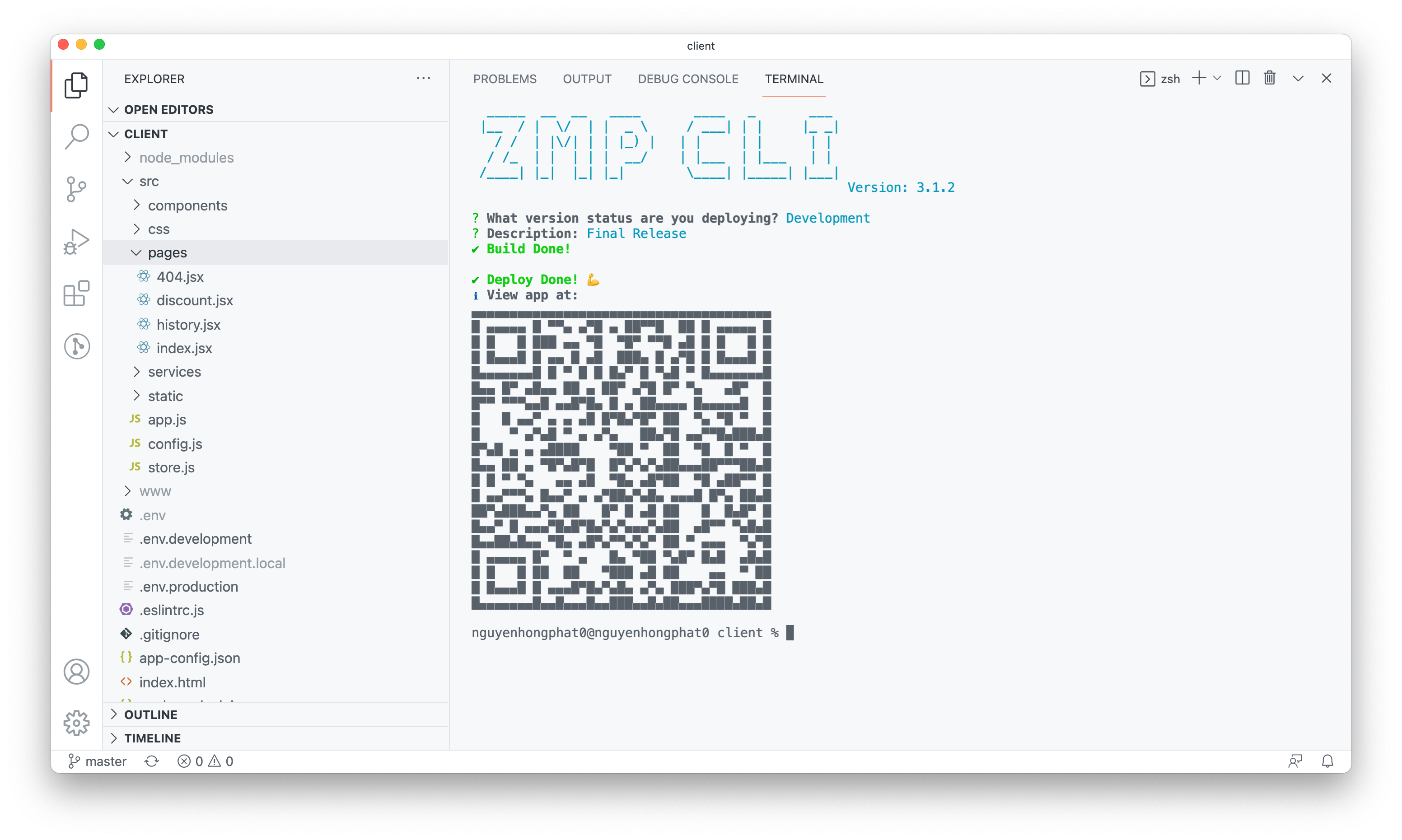 Deploy Zalo Mini App