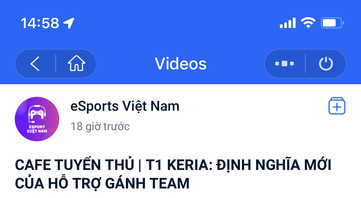 Zalo Videos's Navbar