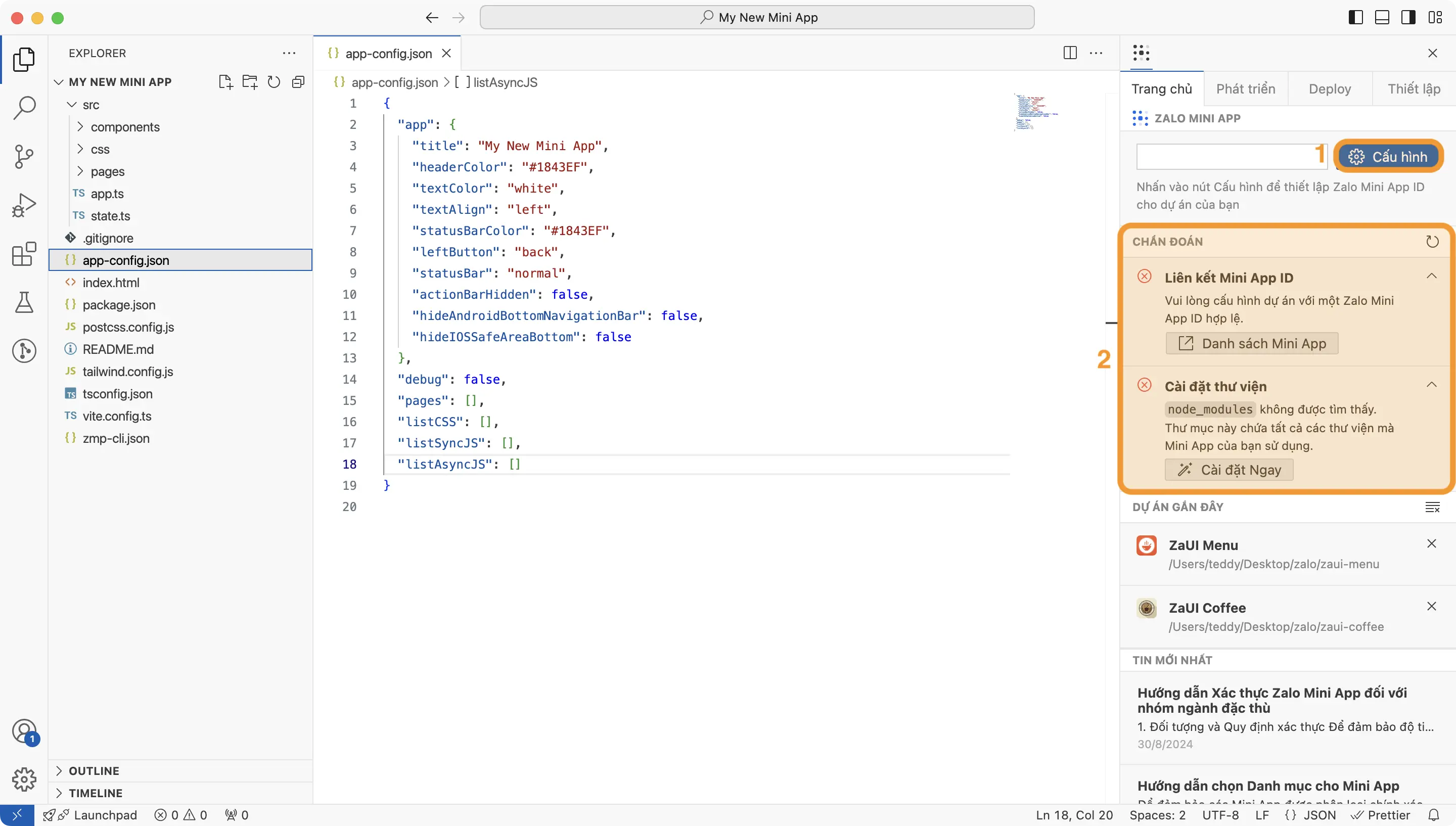 Config App ID and Install Dependencies