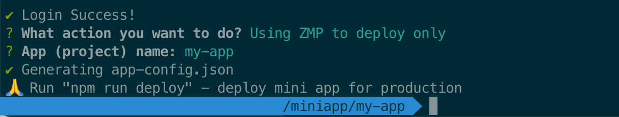 zmp init